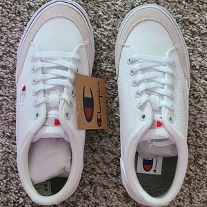 Kids Size 4.5 Champion White Sneakers
